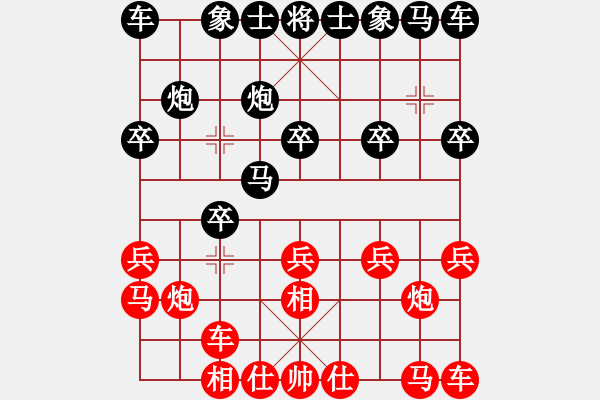 象棋棋譜圖片：香港 黃學(xué)華 負(fù) 深圳 劉星 - 步數(shù)：10 