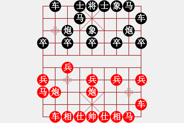 象棋棋谱图片：安阳棋院(7段)-胜-梅花泉(5段) - 步数：10 