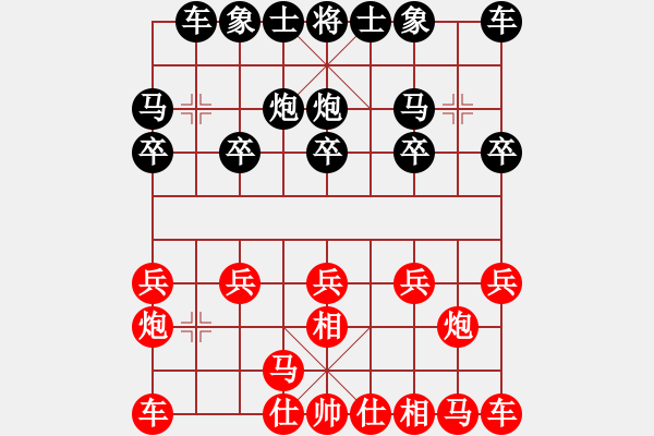 象棋棋譜圖片：《學(xué)習(xí)大師后手》當(dāng)頭炮破轉(zhuǎn)角馬（黑士角炮打轉(zhuǎn)角馬） - 步數(shù)：10 