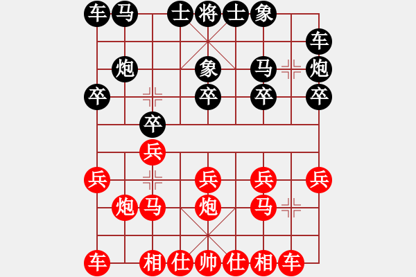 象棋棋譜圖片：guihua(1段)-和-十六子(5段) - 步數(shù)：10 