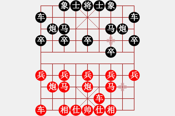 象棋棋譜圖片：中跑橫車盤頭馬對屏風馬橫車 臨猗牛刀王 負 zzbdwm - 步數(shù)：10 