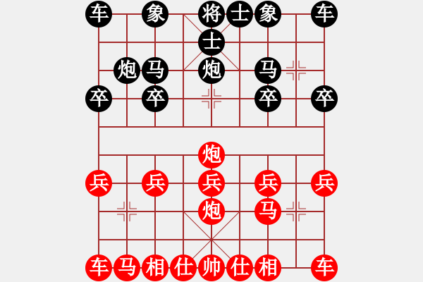 象棋棋譜圖片：1 - 步數(shù)：10 