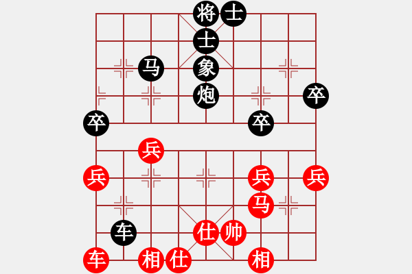 象棋棋谱图片：1--2---王鑫海 负 杨 -辉---象3进5 炮八平七***** - 步数：38 