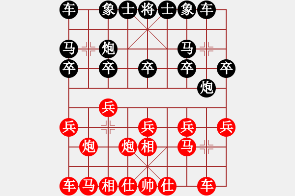 象棋棋譜圖片：林德星     先負(fù) 杜國彬     - 步數(shù)：10 