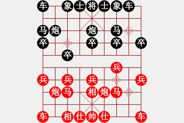 象棋棋谱图片：邓桂林(1段)-胜-raofeng(1段) - 步数：10 