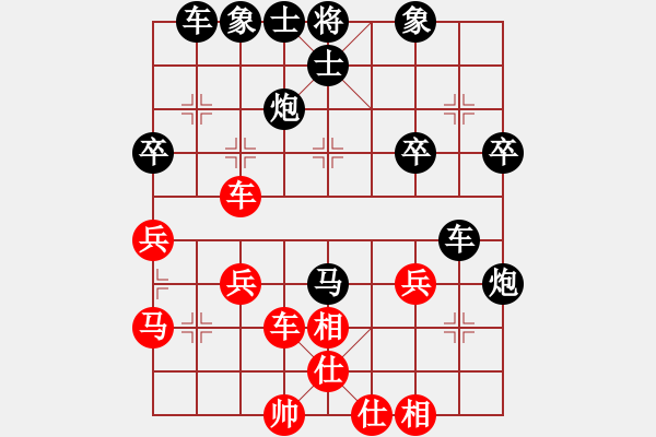 象棋棋谱图片：申建广(5f)-负-张育维(5f) - 步数：40 