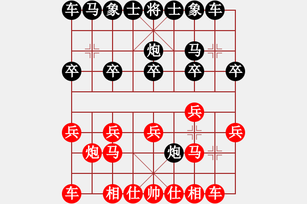 象棋棋譜圖片：兵臨城下[3217159877] -VS- 橫才俊儒[292832991] - 步數(shù)：10 