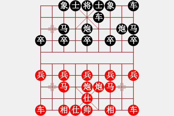 象棋棋譜圖片：大象的風格[紅] -VS- 橫才俊儒[黑] - 步數(shù)：10 