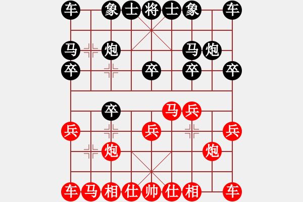 象棋棋譜圖片：象棋愛好者 VS 中級棋士 - 步數(shù)：10 