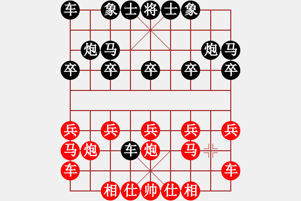 象棋棋譜圖片：橫才俊儒[292832991] -VS- 一葉mg[370326001] - 步數(shù)：10 