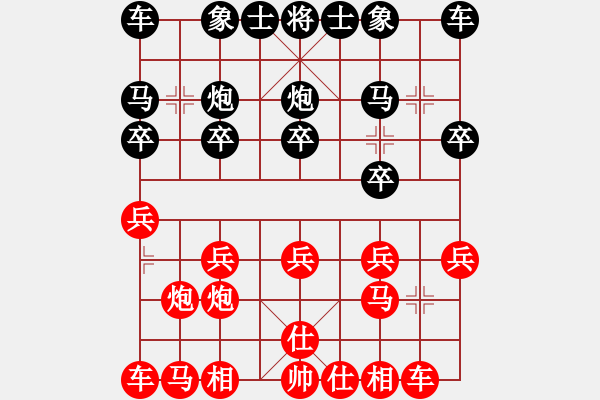 象棋棋譜圖片：蛋蛋是瓜瓜(人王)-和-芯靜(人王) - 步數(shù)：10 