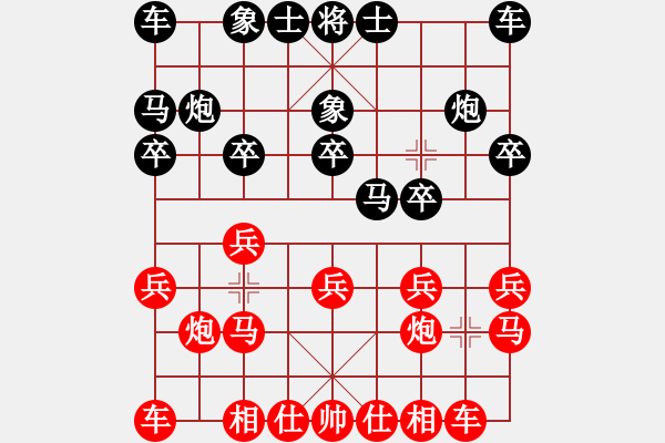 象棋棋譜圖片：天天象棋精彩對(duì)局（L先勝mql） - 步數(shù)：10 