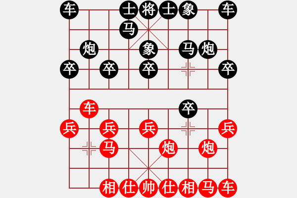 象棋棋譜圖片：十分快棋賽天涯-孤月VSsxdtdczjq(2016-8-21) - 步數(shù)：10 