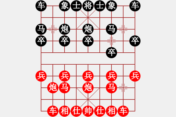 象棋棋譜圖片：順炮局(業(yè)三升業(yè)四評(píng)測(cè)對(duì)局)我先勝 - 步數(shù)：10 