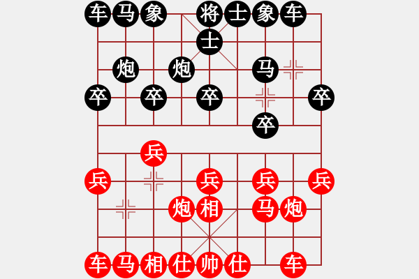 象棋棋譜圖片：人杰地靈先負(fù)蓋世模王.pgn - 步數(shù)：10 