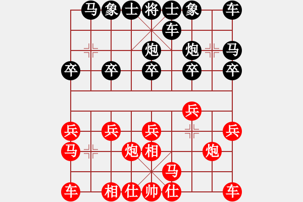 象棋棋譜圖片：101222黑-仙人指路飛相對卒底炮 - 步數(shù)：10 