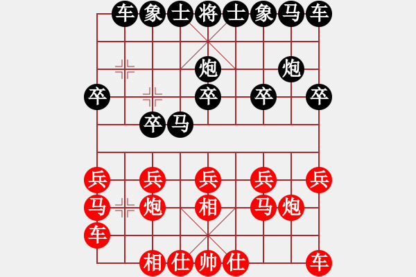 象棋棋譜圖片：梁林 先負 李進 - 步數(shù)：10 