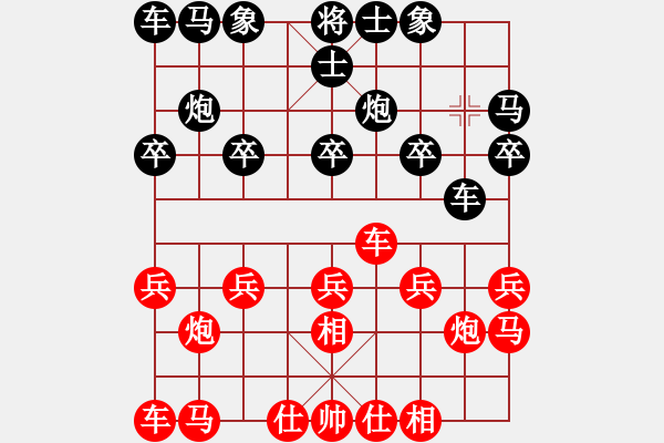 象棋棋譜圖片：王國富     先負(fù) 王大明     - 步數(shù)：10 