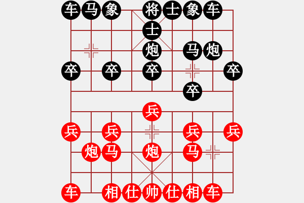 象棋棋譜圖片：連誤勝機 輸給兒童：HX_2008[紅] -VS- 偏鋒炮王[黑] - 步數(shù)：10 