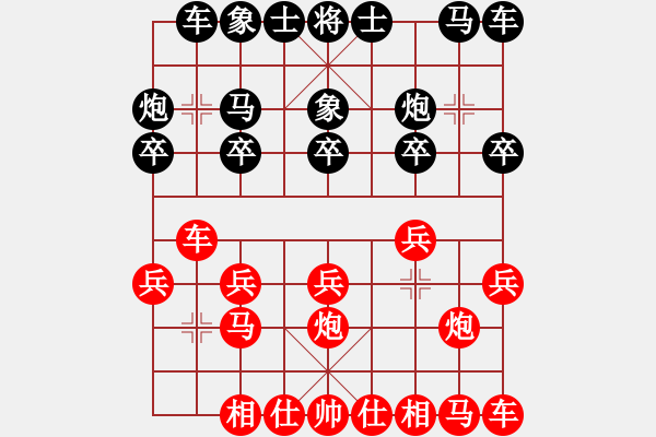 象棋棋譜圖片：進(jìn)兵對卒底炮 zzbdwm勝 - 步數(shù)：10 