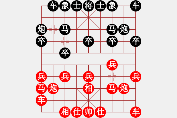 象棋棋譜圖片：咸陽棋俠VS137858823(2010-4-1) - 步數(shù)：10 