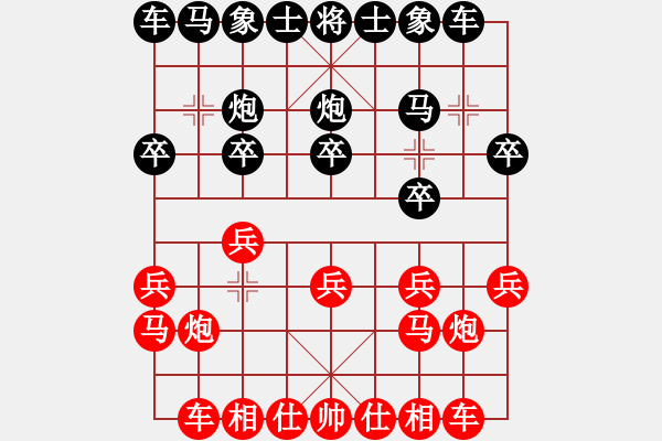 象棋棋譜圖片：山東省棋牌運(yùn)動(dòng)管理中心 李成蹊 負(fù) 浙江省智力運(yùn)動(dòng)管理中心 孫昕昊 - 步數(shù)：10 