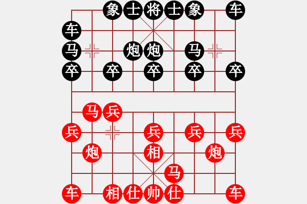 象棋棋譜圖片：坐失良機(jī) 出車挨打：智者無敵 [紅] -VS- 偏鋒炮王[黑] - 步數(shù)：10 