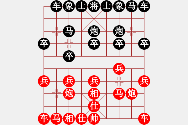 象棋棋譜圖片：總是輸(天帝)-勝-美美大眼睛(月將) - 步數(shù)：10 