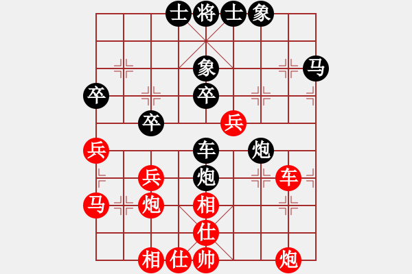 象棋棋譜圖片：總是輸(天帝)-勝-美美大眼睛(月將) - 步數(shù)：40 