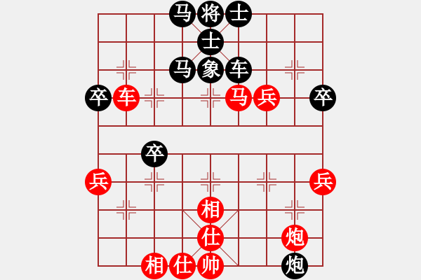 象棋棋譜圖片：直車 夾馬炮對進卒類 過河車吃卒對飛象 - 步數(shù)：60 