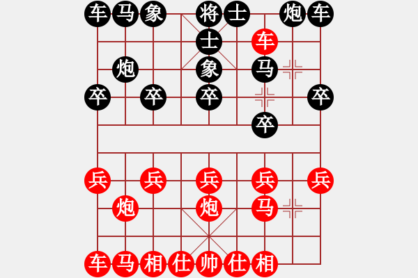 象棋棋譜圖片：柴夫[紅] -VS- 臭棋癮大[黑] - 步數(shù)：10 