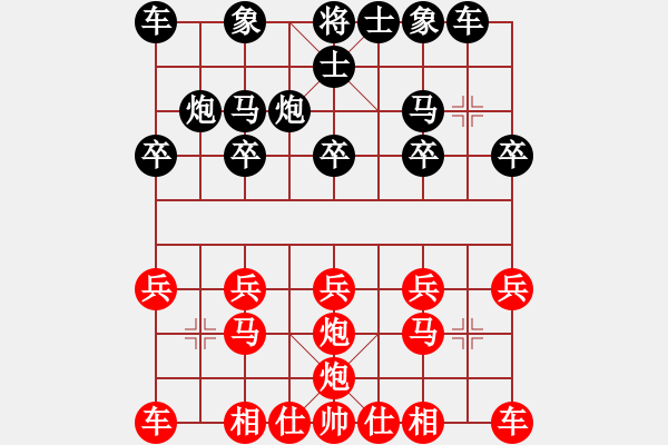 象棋棋譜圖片：Rockets[紅] -VS- i江南八怪[黑] - 步數(shù)：10 