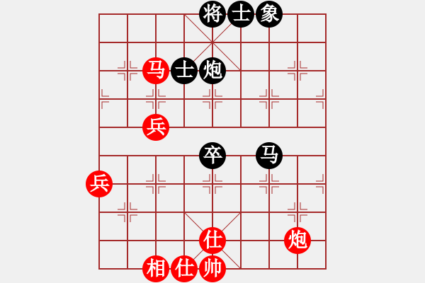 象棋棋譜圖片：jbjbq(風(fēng)魔)-和-ttmmzz(9星)對(duì)兵局 - 步數(shù)：80 