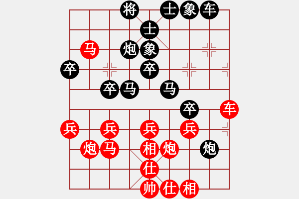 象棋棋譜圖片：河?xùn)|棋仙(8級(jí))-勝-大力金剛指(5級(jí)) - 步數(shù)：30 