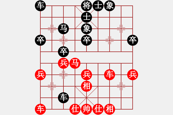 象棋棋譜圖片：豹子頭(9段)-和-tuyettrang(3段) - 步數(shù)：40 