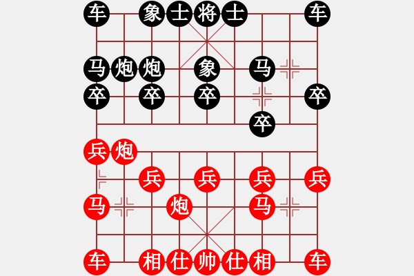 象棋棋譜圖片：濮陽高手[630857532] -VS- 毛子[695133079] - 步數(shù)：10 