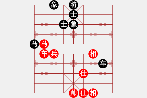 象棋棋譜圖片：xiaohuihui(5段)-和-堅決不軟(3段) 五七炮互進(jìn)七兵對屏風(fēng)馬 - 步數(shù)：100 