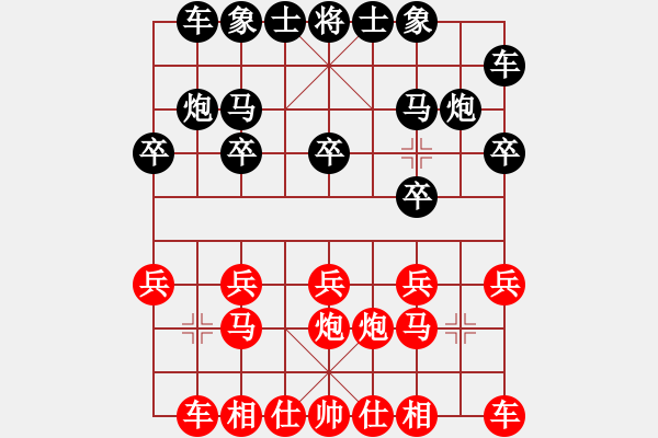 象棋棋譜圖片：路邊看下棋[272616098] -VS- 關(guān)關(guān)雎鳩[1657859523] - 步數(shù)：10 