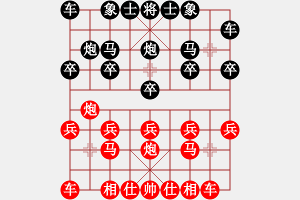 象棋棋譜圖片：飄絮＆夢(mèng)[紅] -VS- 還沒(méi)想好[黑] - 步數(shù)：10 