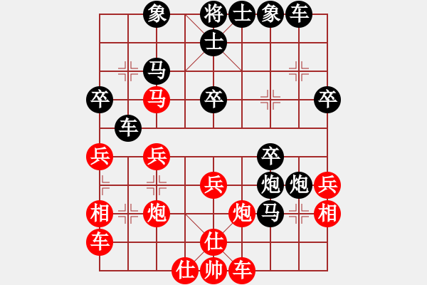 象棋棋譜圖片：不悔戰(zhàn)車(6弦)-負(fù)-金蛇劍(電神) - 步數(shù)：30 