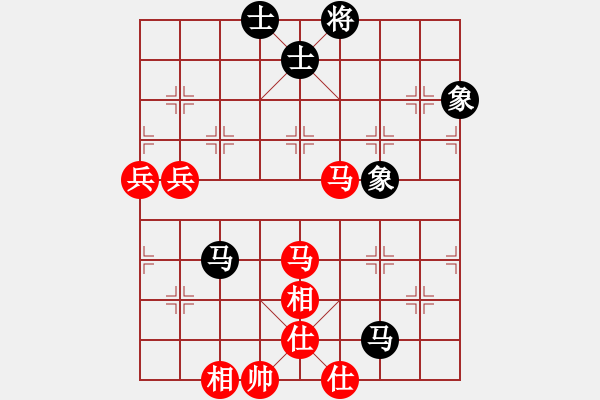 象棋棋譜圖片：蕭禹(8級)-和-yangjinze(8級) - 步數(shù)：80 