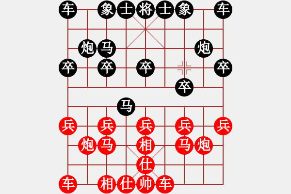 象棋棋譜圖片：萌新負笨笨.pgn - 步數(shù)：10 