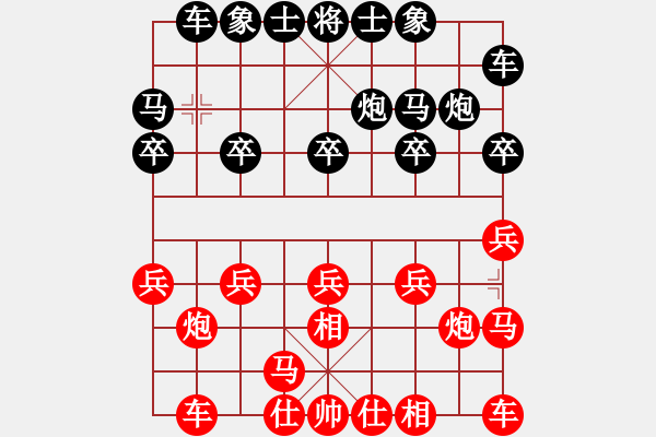 象棋棋譜圖片：364局 A30- 飛相對左過宮炮-小蟲引擎23層(2551) 先勝 魯肅(2000) - 步數(shù)：10 