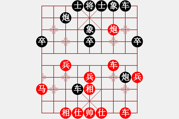 象棋棋譜圖片：厚德載物(3段)-負(fù)-飛刃(5段) - 步數(shù)：40 