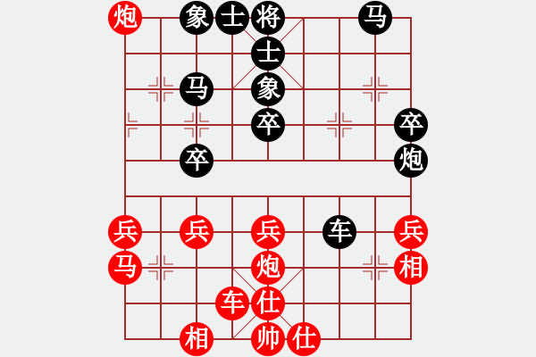 象棋棋譜圖片：靜動(dòng)相宜(2段)-負(fù)-syzyy(2段) - 步數(shù)：40 