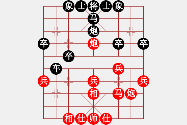 象棋棋譜圖片：將帥帝國(6段)-勝-淄博老頑童(7段) - 步數(shù)：30 