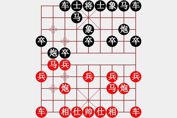 象棋棋譜圖片：韓裕恒 勝 佚名 - 步數(shù)：10 