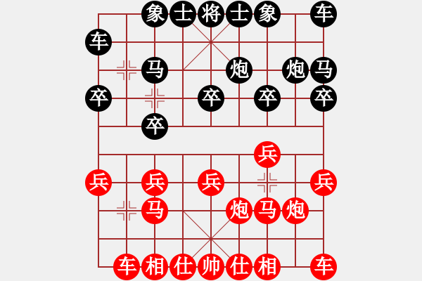 象棋棋譜圖片：沈陽仇志堅先負丹東呂春成 - 步數(shù)：10 