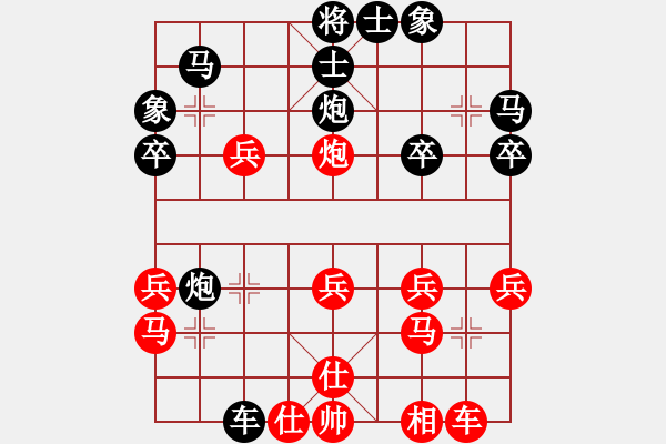 象棋棋譜圖片：gg[771842537] -VS- 橫才俊儒[292832991] - 步數(shù)：30 