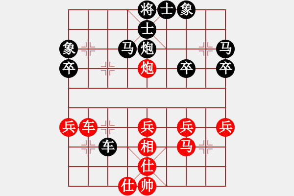 象棋棋譜圖片：gg[771842537] -VS- 橫才俊儒[292832991] - 步數(shù)：40 